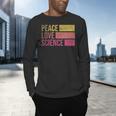 Peace Love Science Lovers Math Chemistry Teacher Men's Long Sleeve T-Shirt, gift for family, gift for coworker Peace Love Science Lovers Math Chemistry Teacher Men's Long Sleeve T-Shirt, gift for family, gift for coworker