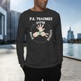 Physical Education PE Teacher Rock Paper Scissor Men's Long Sleeve T-Shirt, gift for family, gift for coworker