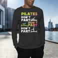 Pilates Instructor Teacher Watercolor Pilates Don't Fart Men Women Kids Men's Long Sleeve T-Shirt, gift for family, gift for coworker