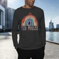Pretty YOU MATTER Rainbow Positive Message Teachers Kids Men's Long Sleeve T-Shirt, gift for family, gift for coworker Pretty YOU MATTER Rainbow Positive Message Teachers Kids Men's Long Sleeve T-Shirt, gift for family, gift for coworker