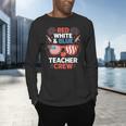 Red & Blue Teacher Crew Shirt 4th Of July Sunglasses Men's Long Sleeve T-Shirt, gift for family, gift for coworker Red & Blue Teacher Crew Shirt 4th Of July Sunglasses Men's Long Sleeve T-Shirt, gift for family, gift for coworker