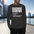 Relationship Status Taken By Super Hot Teacher Men's Long Sleeve T-Shirt, gift for family, gift for coworker