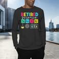 Retired Science Teacher Periodic Table Teacher Life Men's Long Sleeve T-Shirt, gift for family, gift for coworker