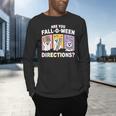 Retro Are You Fall O Ween Directions Teacher Halloween Ghost Men's Long Sleeve T-Shirt, gift for family, gift for coworker