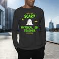 Scary Physical Education Ed Teacher Costume Halloween Easy Men's Long Sleeve T-Shirt, gift for family, gift for coworker