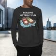 Sea Otter Book Reading Shirt For Bookworm Teachers Men's Long Sleeve T-Shirt, gift for family, gift for coworker Sea Otter Book Reading Shirt For Bookworm Teachers Men's Long Sleeve T-Shirt, gift for family, gift for coworker