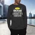 Super Language Arts Teacher Have No Fear T-Shirt Men's Long Sleeve T-Shirt, gift for family, gift for coworker