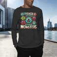 I Teach The Cutest Little Monsters Teacher Halloween Outfit Men's Long Sleeve T-Shirt, gift for family, gift for coworker I Teach The Cutest Little Monsters Teacher Halloween Outfit Men's Long Sleeve T-Shirt, gift for family, gift for coworker