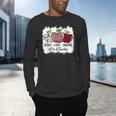 Teach Love Inspire Pre-k Teacher Apple Leopard Red Plain Men's Long Sleeve T-Shirt, gift for family, gift for coworker