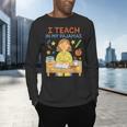 I Teach In My Pajamas Crayon Home School Teacher PJs Men's Long Sleeve T-Shirt, gift for family, gift for coworker I Teach In My Pajamas Crayon Home School Teacher PJs Men's Long Sleeve T-Shirt, gift for family, gift for coworker