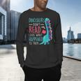 Teacher Dinosaurs Didnt Read Look What Happened Book Reading Men's Long Sleeve T-Shirt, gift for family, gift for coworker Teacher Dinosaurs Didnt Read Look What Happened Book Reading Men's Long Sleeve T-Shirt, gift for family, gift for coworker