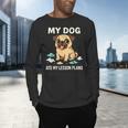 Teacher My Dog Ate My Lesson Plans School Staff Men's Long Sleeve T-Shirt, gift for family, gift for coworker