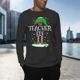The Teacher Elf Christmas Family Matching Xmas Group For Men Women Men's Long Sleeve T-Shirt, gift for family, gift for coworker