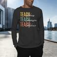 Teacher Kindness Compassion Confidence Teaching Men's Long Sleeve T-Shirt, gift for family, gift for coworker Teacher Kindness Compassion Confidence Teaching Men's Long Sleeve T-Shirt, gift for family, gift for coworker