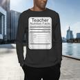 Teacher Nutrition Facts Teachers Nutritional Fact Men's Long Sleeve T-Shirt, gift for family, gift for coworker Teacher Nutrition Facts Teachers Nutritional Fact Men's Long Sleeve T-Shirt, gift for family, gift for coworker