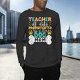Teacher Off Duty Promoted To Stay At Home Dog Mom Teachers Men's Long Sleeve T-Shirt, gift for family, gift for coworker