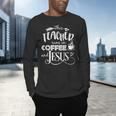 This Teacher Runs On Coffee And Jesus T Shirt Christian Tees Men's Long Sleeve T-Shirt, gift for family, gift for coworker This Teacher Runs On Coffee And Jesus T Shirt Christian Tees Men's Long Sleeve T-Shirt, gift for family, gift for coworker