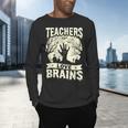 Teachers Love Brains Halloween Costume Boo Trick Teach Men's Long Sleeve T-Shirt, gift for family, gift for coworker Teachers Love Brains Halloween Costume Boo Trick Teach Men's Long Sleeve T-Shirt, gift for family, gift for coworker