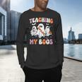 Teaching My Boos Teacher Cute Ghost Teacher Halloween Men's Long Sleeve T-Shirt, gift for family, gift for coworker Teaching My Boos Teacher Cute Ghost Teacher Halloween Men's Long Sleeve T-Shirt, gift for family, gift for coworker