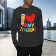 Teens Graduation I Heart My Teachers I Love My Teachers Men's Long Sleeve T-Shirt, gift for family, gift for coworker