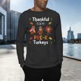 Thankful For My Prek Turkeys In Masks Thanksgiving Teacher For Men Women Men's Long Sleeve T-Shirt, gift for family, gift for coworker