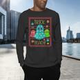Trick Or Teach Neon Ghost Flower Teacher Spooky Halloween Men's Long Sleeve T-Shirt, gift for family, gift for coworker