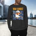 Van Ghost Art Teacher Halloween Van Gogh Starry Night Men's Long Sleeve T-Shirt, gift for family, gift for coworker