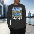 Van Go Retro Vanlife Art Teacher Men's Long Sleeve T-Shirt, gift for family, gift for coworker