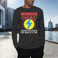 Wonder Teacher Costume Shirt Teacher Halloween Costume Men Women Men's Long Sleeve T-Shirt, gift for family, gift for coworker