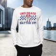 2nd Grade Batter Up Back To School Baseball Teacher Kids Men's Long Sleeve T-Shirt, gift for family, gift for coworker