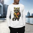 Back To School Raccoon Teachers Student Kids Men's Long Sleeve T-Shirt, gift for family, gift for coworker