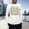 Braille Teacher Of The Visually Impaired Groovy VI Teacher Men's Long Sleeve T-Shirt, gift for family, gift for coworker