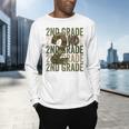 Camo Team 2nd Grade Squad Back To School Teacher Kids Boys Men's Long Sleeve T-Shirt, gift for family, gift for coworker