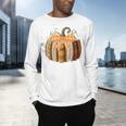 Fall Book Pumpkin Halloween Teacher Librarian Thanksgiving Men's Long Sleeve T-Shirt, gift for family, gift for coworker