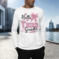 Hello Third Grade First Day Of School Coquette Teacher Girl Men's Long Sleeve T-Shirt, gift for family, gift for coworker Hello Third Grade First Day Of School Coquette Teacher Girl Men's Long Sleeve T-Shirt, gift for family, gift for coworker