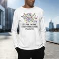 It's Fine I'm Fine Christmas Lights Teacher Xmas Men's Long Sleeve T-Shirt, gift for family, gift for coworker It's Fine I'm Fine Christmas Lights Teacher Xmas Men's Long Sleeve T-Shirt, gift for family, gift for coworker