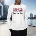 Peace Love Books Librarian Teacher Life Book Library Tie Dye Men's Long Sleeve T-Shirt, gift for family, gift for coworker Peace Love Books Librarian Teacher Life Book Library Tie Dye Men's Long Sleeve T-Shirt, gift for family, gift for coworker