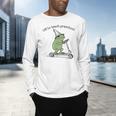 Pre K Grade Teacher Frog Back To School Preschool Men's Long Sleeve T-Shirt, gift for family, gift for coworker