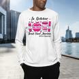 Pre-k Teacher In October We Wear Pink Breast Cancer Men's Long Sleeve T-Shirt, gift for family, gift for coworker