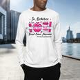 Preschool Teacher In October We Wear Pink Breast Cancer Men's Long Sleeve T-Shirt, gift for family, gift for coworker Preschool Teacher In October We Wear Pink Breast Cancer Men's Long Sleeve T-Shirt, gift for family, gift for coworker