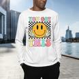 You Got This Retro Smile Motivational Testing Day Teacher Men's Long Sleeve T-Shirt, gift for family, gift for coworker