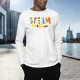 Steam Teacher Science Tech Engineering Arts Maker Men's Long Sleeve T-Shirt, gift for family, gift for coworker