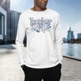 Teacher Blue Chinoiserie Coquette Bow Heart Teacher Life Men's Long Sleeve T-Shirt, gift for family, gift for coworker Teacher Blue Chinoiserie Coquette Bow Heart Teacher Life Men's Long Sleeve T-Shirt, gift for family, gift for coworker