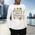 Teacher Inspire Love Men's Long Sleeve T-Shirt, gift for family, gift for coworker