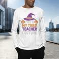 This Is My Tired Teacher Costume Halloween Premium Tri-Blend Men's Long Sleeve T-Shirt, gift for family, gift for coworker