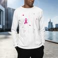 I Wear Pink For My Teacher Breast Cancer Awareness Support Men Women Men's Long Sleeve T-Shirt, gift for family, gift for coworker