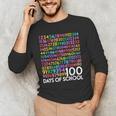 100th Day Of School Teacher Kids 100 Days Math Numbers Men's Long Sleeve T-Shirt, novelty gifts, funny gifts 100th Day Of School Teacher Kids 100 Days Math Numbers Men's Long Sleeve T-Shirt, novelty gifts, funny gifts