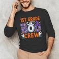 1st Grade Boo Crew First Grade Teacher Kids Happy Halloween Men's Long Sleeve T-Shirt, novelty gifts, funny gifts