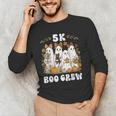 5K Boo Crew Halloween Teacher K5 Floral Ghost Trick Or Teach Men's Long Sleeve T-Shirt, novelty gifts, funny gifts