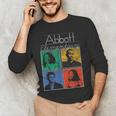Abbott Elementary Colorful Pop Art Teachers TV Show Men's Long Sleeve T-Shirt, novelty gifts, funny gifts